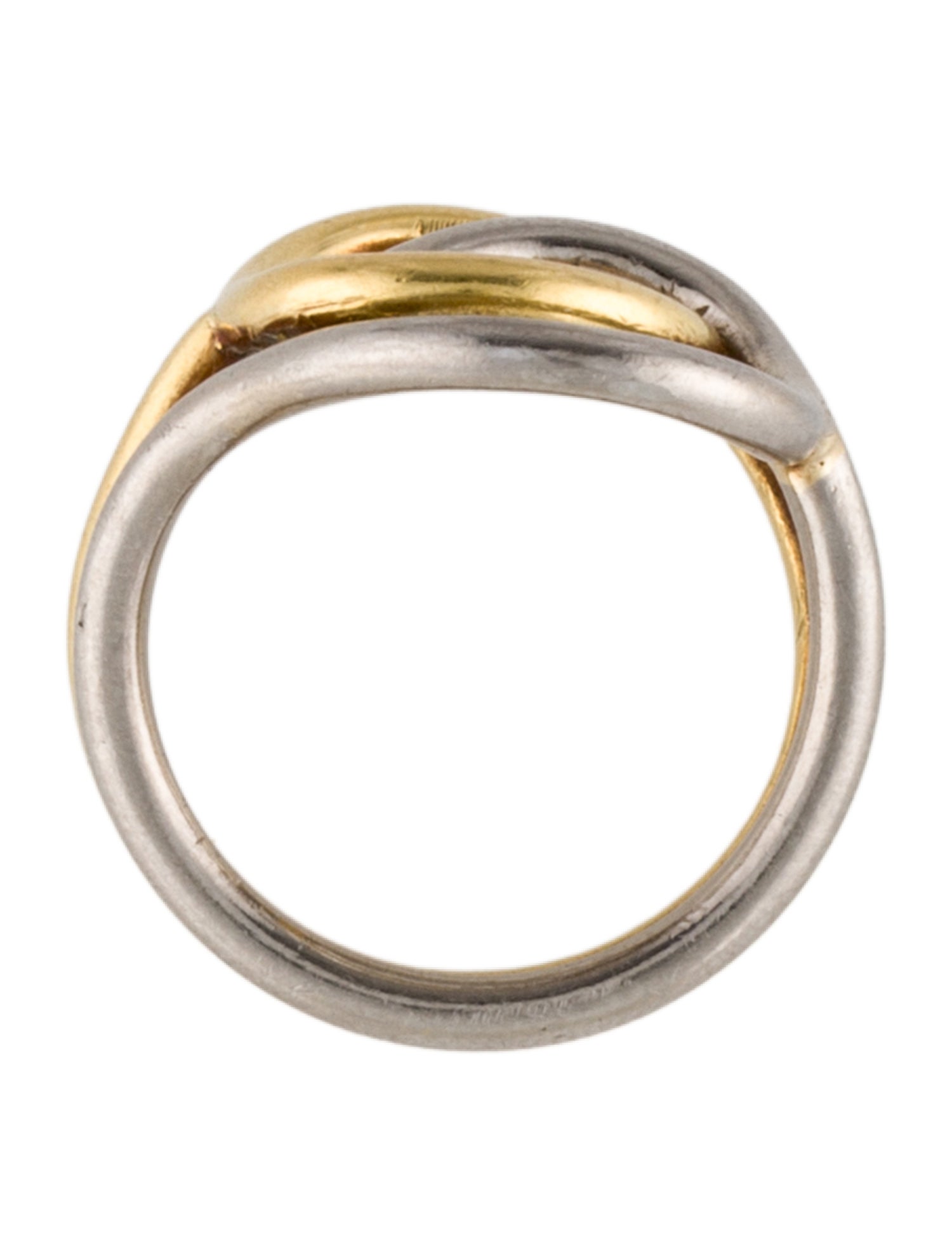 Ring 18K Interlocking Circles Cocktail Ring